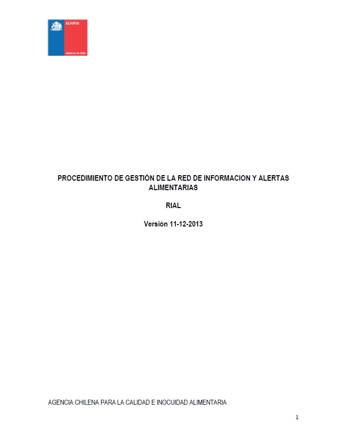 Procedimientos de Gestión RIAL