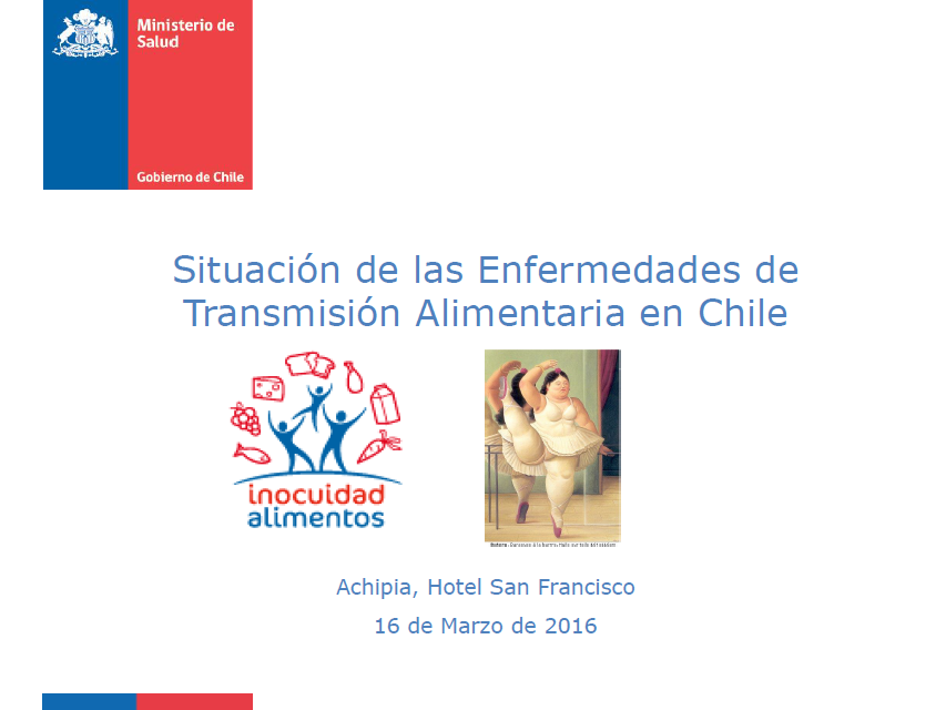 Silvia Baeza, Minsal - Situación de las Enfermedades de Transmisión Alimentaria en Chile