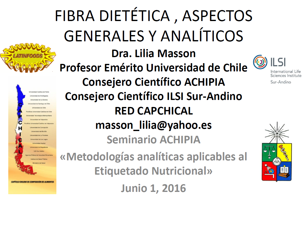 6-Métodos Fibra Dietética-Dra. Lilia Masson