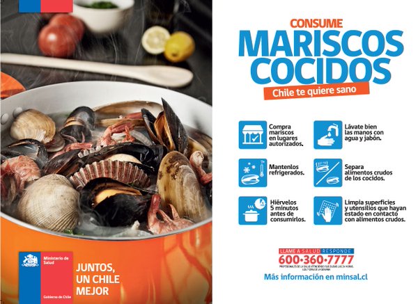 Consume mariscos Chile te quiere sano