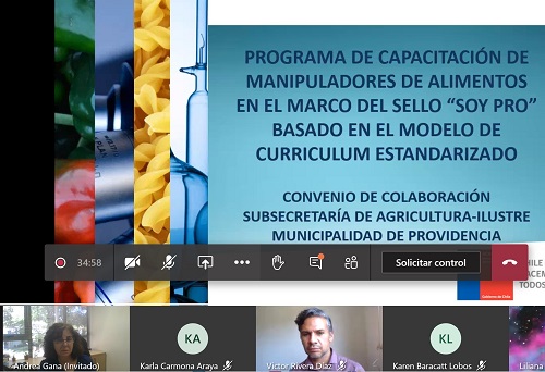 Programa de capacitación manipuladores de alimentos